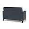 Lesro Siena Lounge Reception Loveseat, Walnut, RS Night Sky Back, MD Farro Seat, RS Night Sky Arm Panels SN1501 - alternate 3